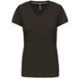 Kariban T-shirt col V manches courtes femme dark_khaki