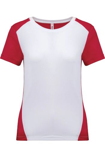 Image produit T-shirt de sport écoresponsable bicolore femme