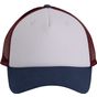 K-up Casquette Trucker - 5 panneaux white/indigo/wine