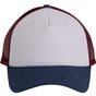 k-up Casquette Trucker - 5 panneaux white/indigo/wine