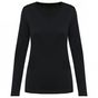 Kariban Premium T-shirt Supima® col V manches longues femme - black - S