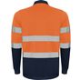 Roly WRK Polaris L/S marine/orange_fluo