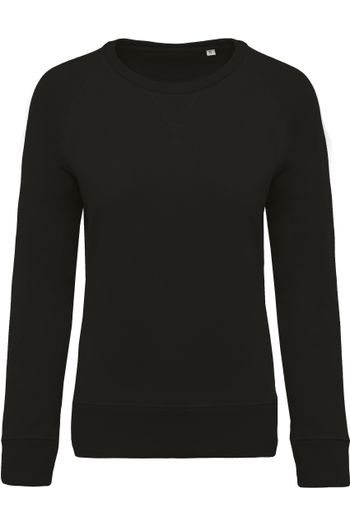 Image produit Sweat-shirt BIO col rond manches raglan femme 