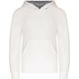 Kariban Sweat-shirt capuche contrastée enfant white/fine_grey