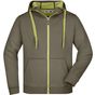 James&Nicholson Men's Doubleface Jacket olive/lime_green