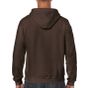 Gildan Heavy Blend Adult Full Zip Hooded Sweat dark chocolate