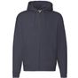 fruit of the loom Premium Hooded Sweat-Jacket bleu_fonce