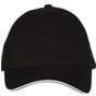 Black&Match Casquette 6 pans black/white