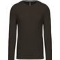 Kariban T-shirt homme manches longues encolure ronde dark_khaki