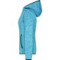 James&Nicholson Ladies' Knitted Fleece Hoody blue_melange/black