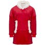 Ribbon The Ribbon - Sweat à capuche en sherpa, réversible, confortable et oversize red/white