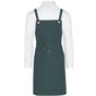 SG Accessories - Bistro Provence - Crossover Eyelets Bib Apron with Pocket enamel_blue