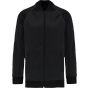 ProAct Veste de survêtement zippée avec liseré unisexe black