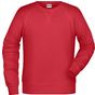 James&Nicholson Men´s Sweat red