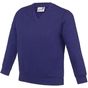 AWDis Academy Sweat-shirt à col en V pour enfants Academy academy_purple