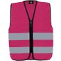 Korntex Safety Vest For Kids With Zipper Magenta