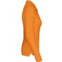 kariban Polo piqué manches longues femme  orange