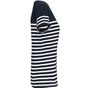 Kariban T-shirt marin col rond Bio femme navy/white_stripe
