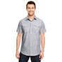 Burnside Woven Texture Shirt black_white_heather