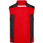 James&Nicholson Workwear Softshell Vest -STRONG- red/black