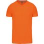 Kariban T-shirt col V manches courtes orange