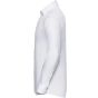Russell Chemise à chevrons cintrée manches longues homme white