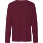 Neutral Mens Long Sleeve T-Shirt bordeaux