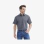 Russell Chemise en Popeline Polyester/Coton classique manches courtes homme