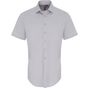 Premier Chemise en popeline stretch à manches courtes pour homme silver