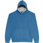 AWDis Just Hoods Kids Varsity Hoodie sapphire_blue/heather_grey