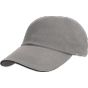 Result Heavy brushed cotton low profile cap grey/black