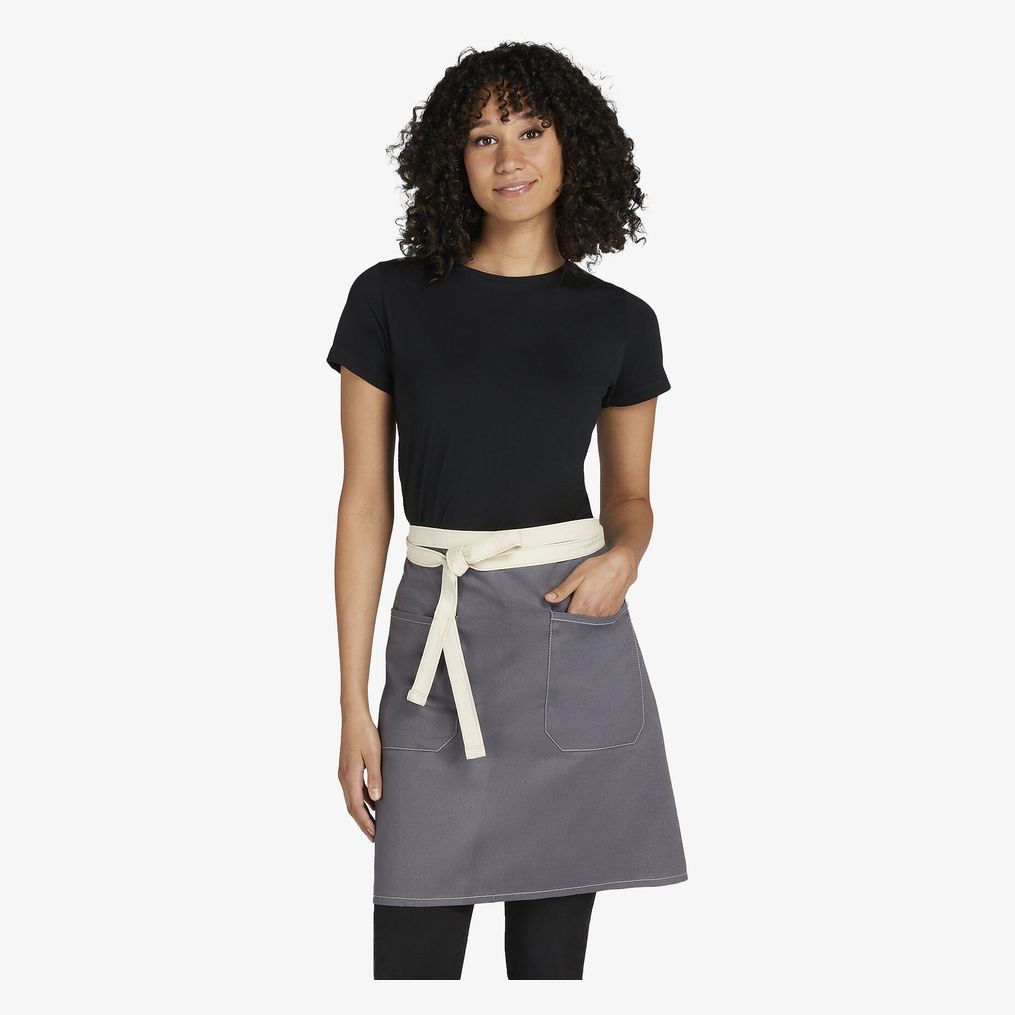 Santorini - Contrasted Bistro Apron with Pocket SG Accessories - Bistro