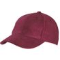 Myrtle Beach 6-Panel Raver Cap laminated burgundy