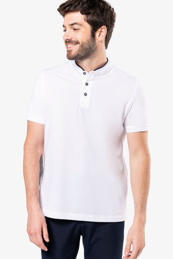 Image produit Polo col mao manches courtes homme