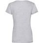 fruit of the loom Valueweight V-Neck T Lady-Fit gris_chine