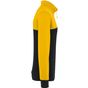 WK Designed To Work Sweat-shirt écoresponsable col zippé unisexe black/yellow
