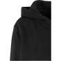 Build Your Brand Ladies Fluffy Zip Hoody Black