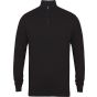 Henbury Men's 1/4 zip jumper black