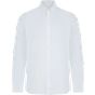 Henbury Men's long sleeved ‘cotton feel ' coolplus shirt white