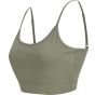 SF Clothing Women´s sustainable fashion cropped cami top khaki