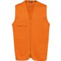 WK Designed To Work Gilet polycoton multipoches unisexe orange