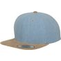 flexfit Chambray-Suede Snapback blue/beige