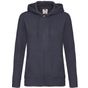 fruit of the loom Premium Hooded Sweat Jacket Lady-Fit bleu_fonce
