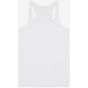 Bella Women's flowy racerback tank white