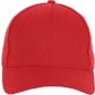 K-up Casquette en coton et polyester recyclés K-loop tracking - 5 panneaux red
