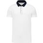 Kariban Polo jersey bicolore homme white/navy
