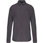 Kariban Chemise popeline manches longues zinc