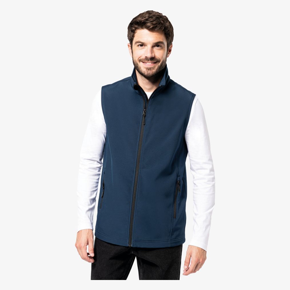 Bodywarmer softshell écoresponsable 2 couches unisexe Kariban