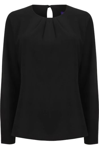 Image produit Ladies' pleat front l/s blouse