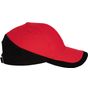 k-up Racing - casquette bicolore 6 panneaux red/black